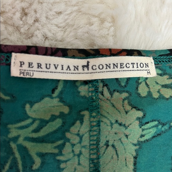 Peruvian Connection Pima Cotton Printed Tank Maxi Dress - Picture 7 of 8